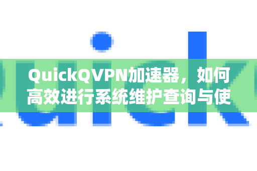 QuickQVPN加速器，如何高效进行系统维护查询与使用指南