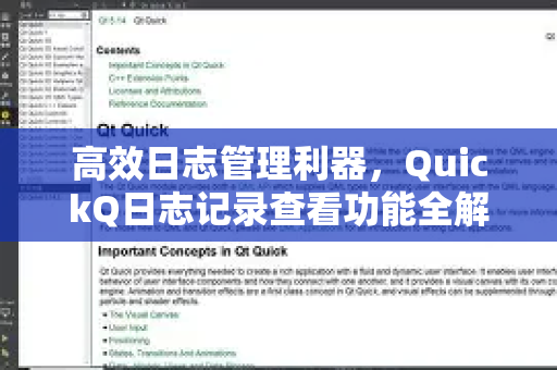 高效日志管理利器，QuickQ日志记录查看功能全解析