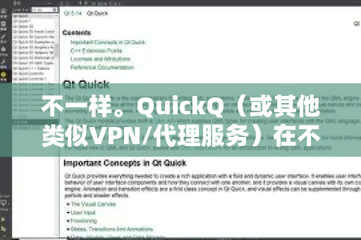 不一样。QuickQ（或其他类似VPN/代理服务）在不同地区的速度通常有显著差异，主要由以下几个因素决定