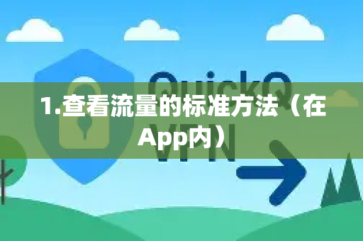 1.查看流量的标准方法（在App内）-第1张图片-QuickQ加速器下载_QuickQ官方网站正版