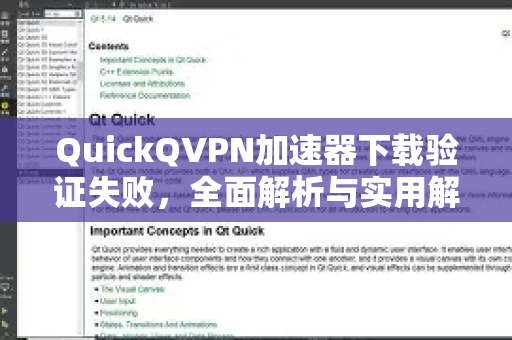 QuickQVPN加速器下载验证失败，全面解析与实用解决方案